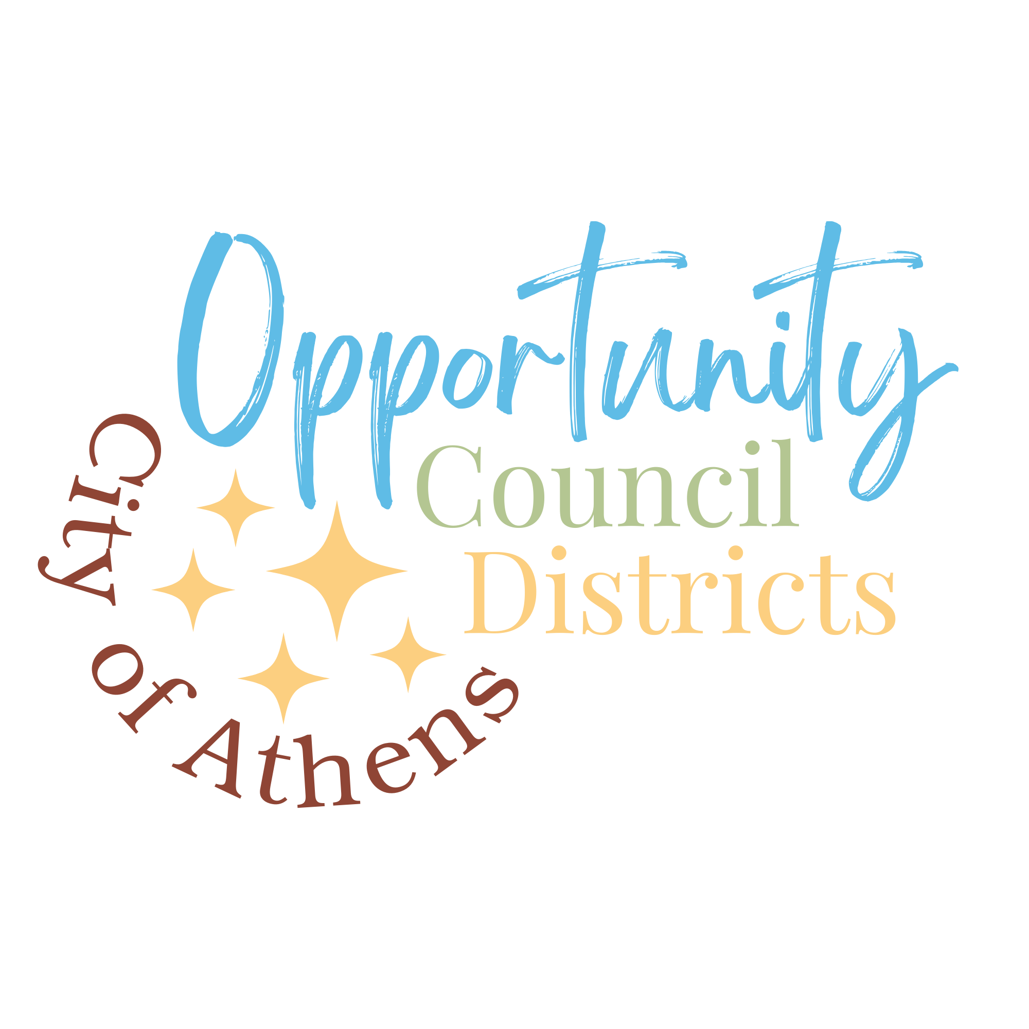 City of Athens Opportunity Council Districts Logo